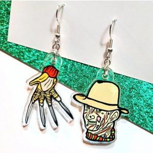 Freddy Krueger Nightmare On Elm Street Acrylic Earrings
